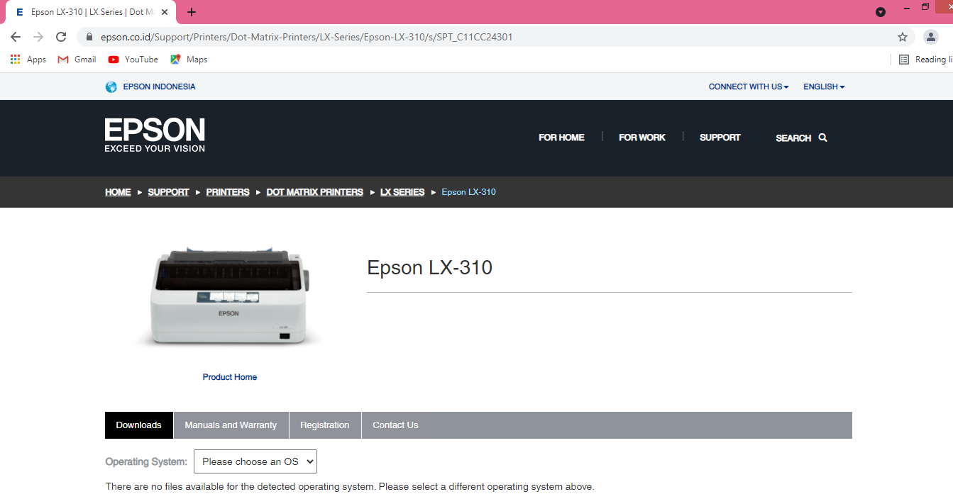 Cara instal driver printer epson lx310