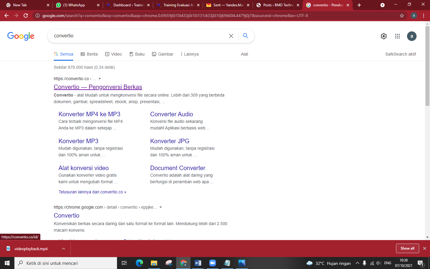 Cara converter file mp4 ke mp3 di komputer tanpa istall aplikasi tambahan